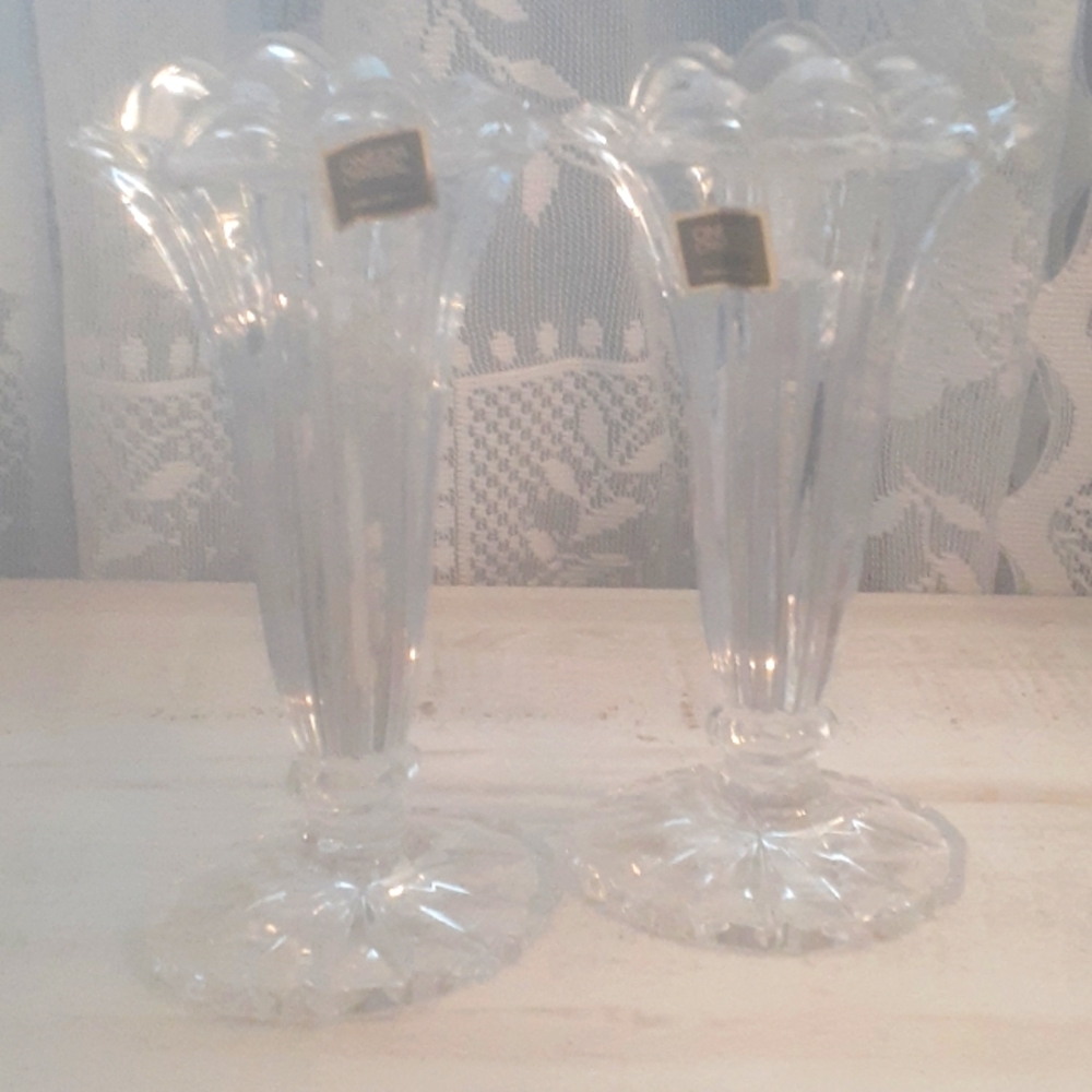 Oneida crystal candle holders , Juilliard.